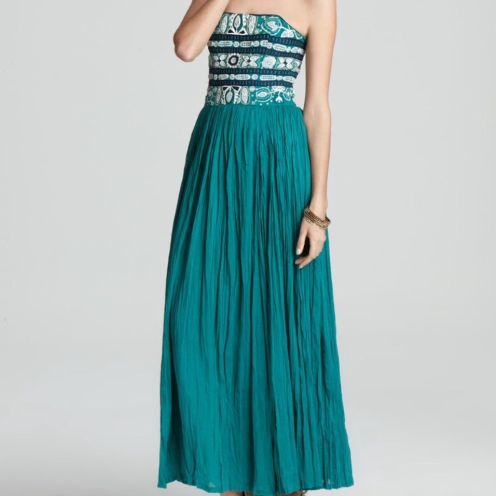 French Connection Embroidered Maxi Dress